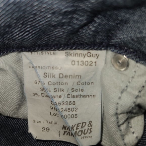 Naked & Famous Denim The Skinny size 29 - Picture 7 of 7